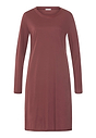 Front cutout view of HA apple butter modal/viscose/tencel L/SLV Nightdress 100cm