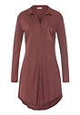 Front cutout view of HA apple butter modal/viscose/tencel L/SLV Nightdress 90cm