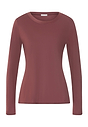 Front cutout view of HA apple butter modal/viscose/tencel L/SLV Shirt