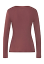Back cutout view of HA apple butter modal/viscose/tencel L/SLV Shirt