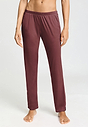 Front view of a women model wearing HA apple butter modal/viscose/tencel Long Pants