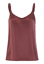 Front cutout view of HA apple butter silk Spaghetti Top