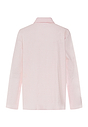 Back cutout view of HA rose check cotton L/SLV Shirt