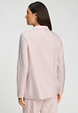 Back view of a women model wearing HA rose check cotton L/SLV Shirt