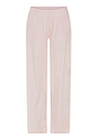 Front cutout view of HA rose check cotton Long Pants