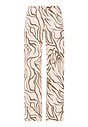 Front cutout view of HA wild suede cotton Long Pants