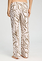 Back view of a women model wearing HA wild suede cotton Long Pants
