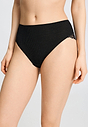 Front view of a women model wearing HA phantom wool Maxi Briefs
