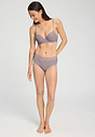 Full-body view of a women model wearing HA stormy rose cotton Maxi Briefs