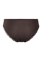 Back cutout view of HA dark mocha microfibre Mini Briefs