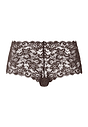 Front cutout view of HA dark mocha microfibre Panty
