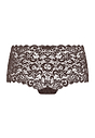 Back cutout view of HA dark mocha microfibre Panty