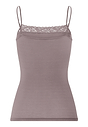 Back cutout view of HA stormy rose cotton Spaghetti Top