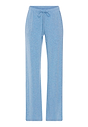 Front cutout view of HA bluebird melange modal/viscose/tencel Long Pants