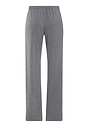 Back cutout view of HA stone melange modal/viscose/tencel Long Pants