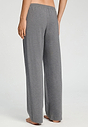 Back view of a women model wearing HA stone melange modal/viscose/tencel Long Pants
