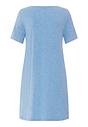Back cutout view of HA bluebird melange modal/viscose/tencel S/SLV Nightdress 90cm