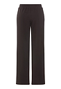 Back cutout view of HA dark mocha cotton Long Pants
