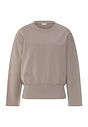 Front cutout view of HA rose grey cotton Sweatshirt