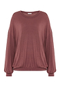 Front cutout view of HA apple butter modal/viscose/tencel L/SLV Shirt