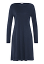Front cutout view of HA deep navy cotton L/SLV Nightdress 100cm