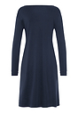 Back cutout view of HA deep navy cotton L/SLV Nightdress 100cm