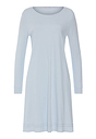 Front cutout view of HA pastel sky cotton L/SLV Nightdress 100cm
