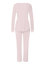 Back cutout view of HA rose bath cotton L/SLV Pajama