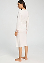 Back view of a women model wearing HA off white cotton Robe 115cm