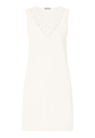 Front cutout view of HA off white cotton Sleeveless Nightdress 90cm
