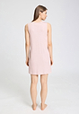 Back view of a women model wearing HA rose bath cotton Sleeveless Nightdress 90cm