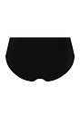 Back cutout view of HA black cotton Midi Briefs