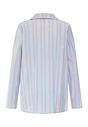 Back cutout view of HA lilian stripes modal/viscose/tencel L/SLV Bigshirt