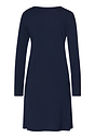 Back cutout view of HA deep navy modal/viscose/tencel L/SLV Nightdress 95cm