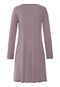 Back cutout view of HA stormy rose modal/viscose/tencel L/SLV Nightdress 95cm