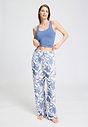 Full-body view of a women model wearing HA graceful forms modal/viscose/tencel Long Pants