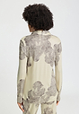Back view of a women model wearing HA serene systems modal/viscose/tencel L/SLV Shirt