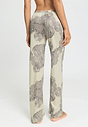 Back view of a women model wearing HA serene systems modal/viscose/tencel Long Pants