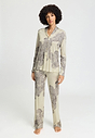 Full-body view of a women model wearing HA serene systems modal/viscose/tencel Long Pants
