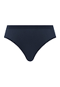 Front cutout view of HA deep navy microfibre Midi Briefs