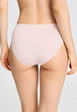 Back view of a women model wearing HA rosewater microfibre Midi Briefs