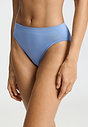 Front view of a women model wearing HA bluebird microfibre Midi Briefs