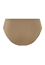Back cutout view of HA suede camel microfibre Midi Briefs