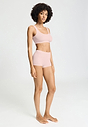 Full-body view of a women model wearing HA rosewater microfibre Panty