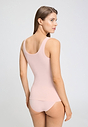Back view of a women model wearing HA rosewater microfibre Tank Top