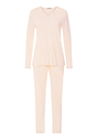 Front cutout view of HA creamy glass cotton L/SLV Pajama