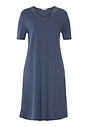 Front cutout view of HA vintage indigo cotton S/SLV Nightdress 100cm