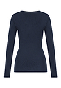 Back cutout view of HA deep navy wool L/SLV Shirt