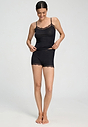 Full-body view of a women model wearing HA black wool Panty