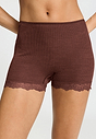 Front view of a women model wearing HA cinnamon wool Panty